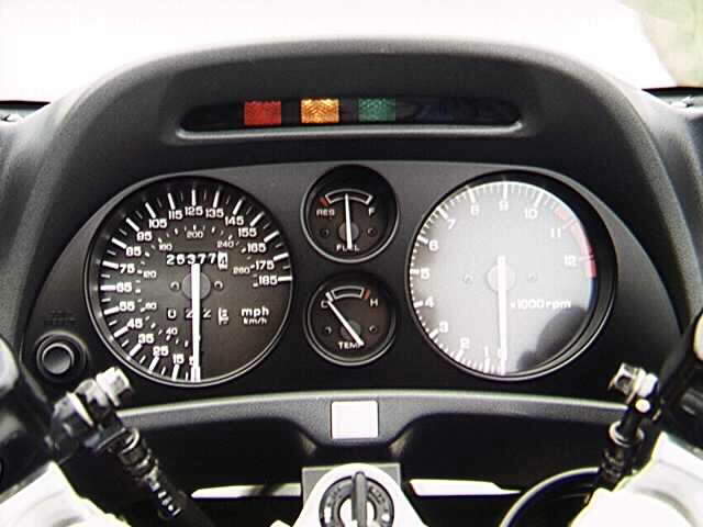 CBR, Instrument Panel View